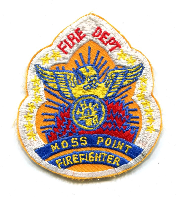 Moss Point Fire Department Firefighter Patch Mississippi MS