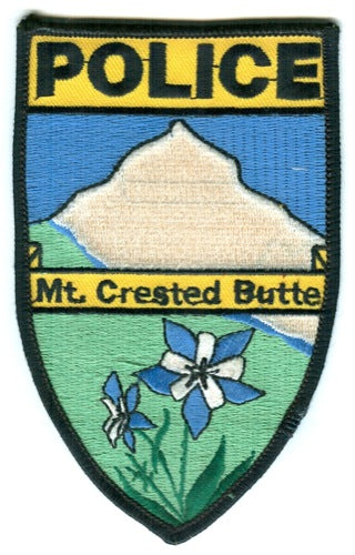 Mount Crested Butte Police Department Patch Colorado CO