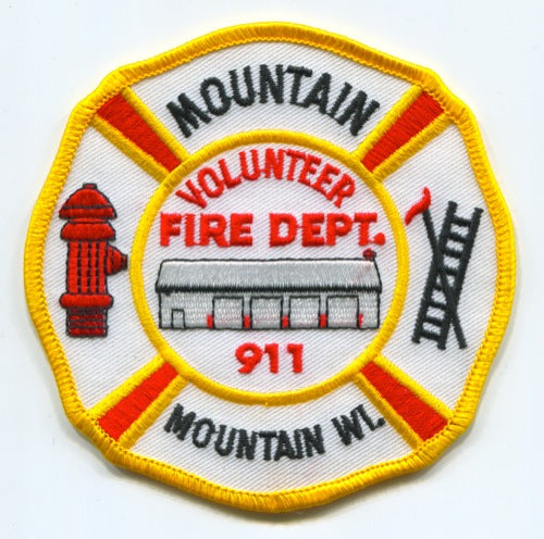Mountain Volunteer Fire Department Patch Wisconsin WI
