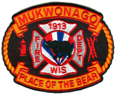 Mukwonago Fire Department Patch Wisconsin WI