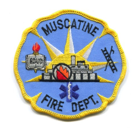 Muscatine Fire Department Patch Iowa IA