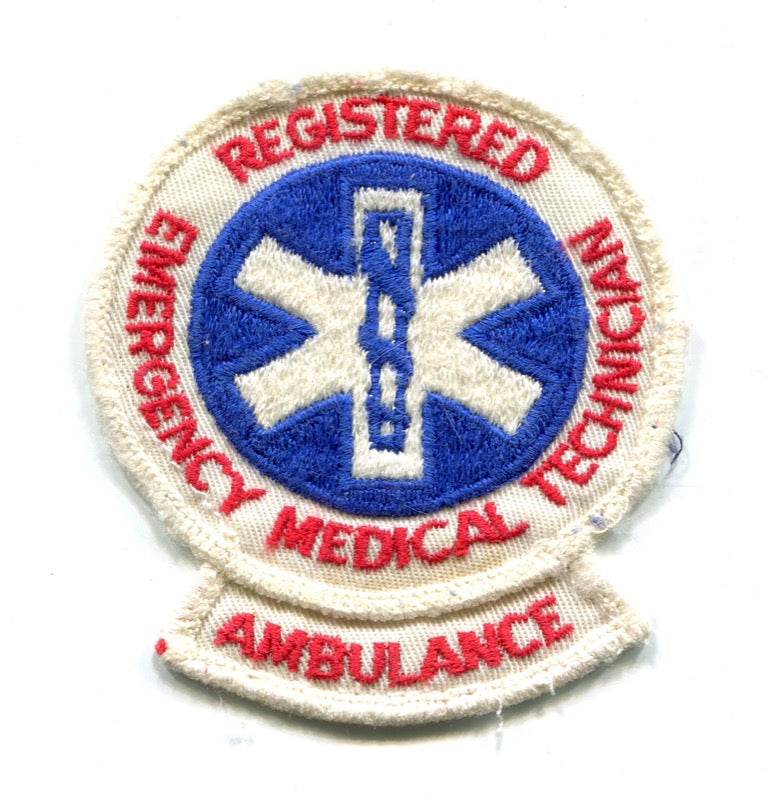 Nationally Registered Emergency Medical Technician NREMT Ambulance EMS Patch No State Affiliation