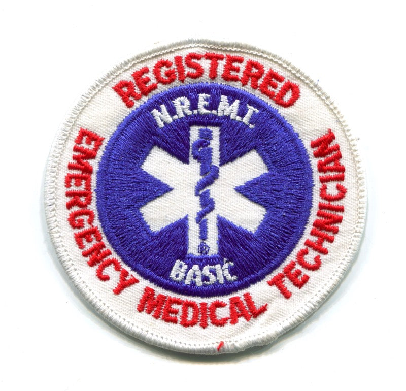 Nationally Registered Emergency Medical Technician NREMT Basic EMS Patch No State Affiliation