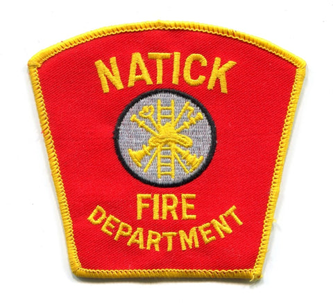 Natick Fire Department Patch Massachusetts MA