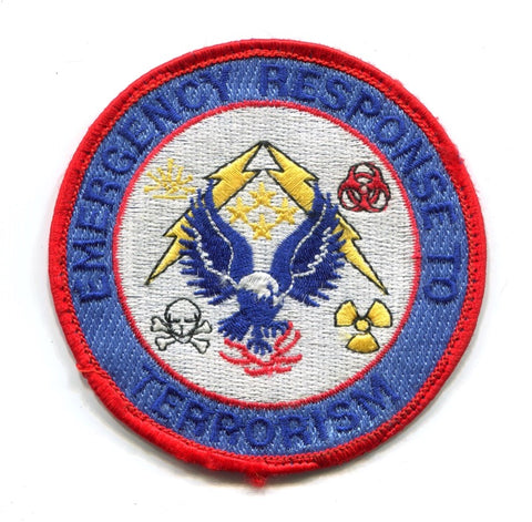 National Fire Academy NFA Emergency Response to Terrorism Patch Maryland MD