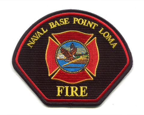 Federal Fire San Diego Naval Base Point Loma USN Navy Patch California CA Red