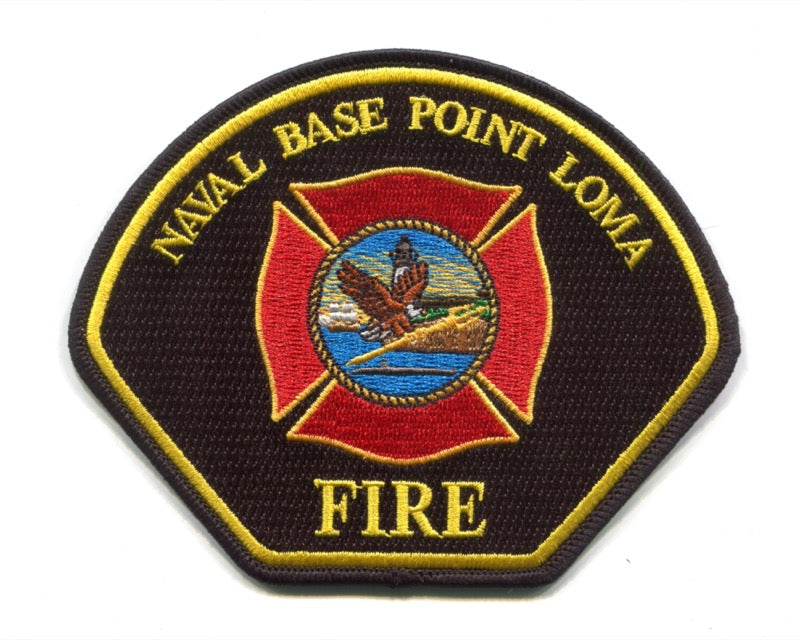 Federal Fire San Diego Naval Base Point Loma USN Navy Patch California CA Yellow
