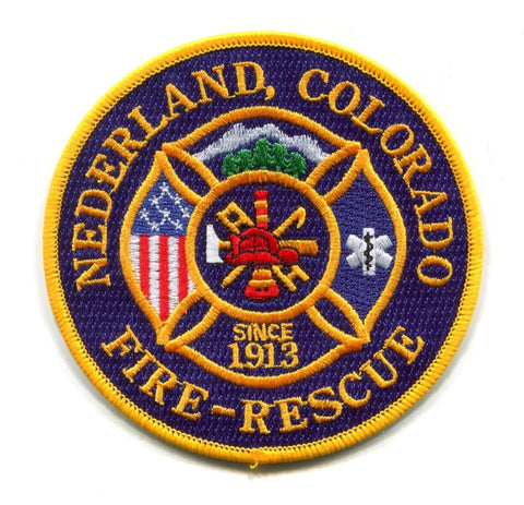 Nederland Fire Rescue Department Patch Colorado CO
