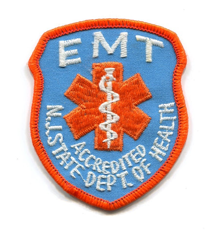 New Jersey State Department of Health Accredited EMT EMS Patch New Jersey NJ