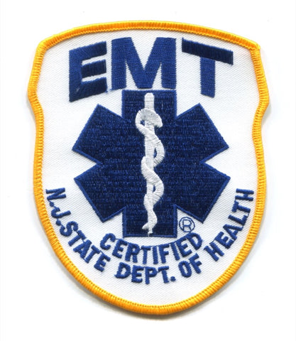 New Jersey State Certified Emergency Medical Technician EMT EMS Patch New Jersey NJ