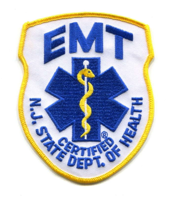 New Jersey State Certified Emergency Medical Technician EMT EMS Patch New Jersey NJ
