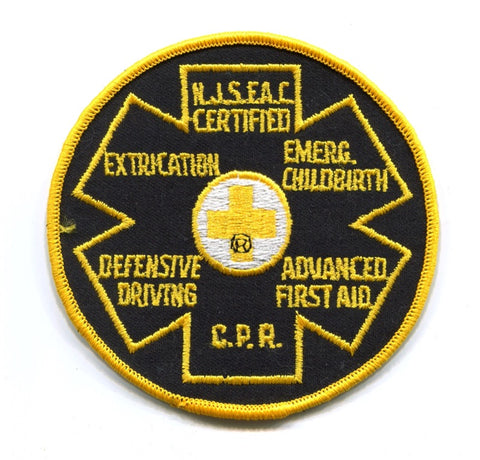 New Jersey State First Aid Council Certified EMS Patch New Jersey NJ