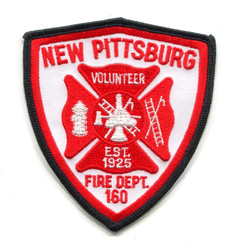 New Pittsburg Volunteer Fire Department 160 Patch Ohio OH