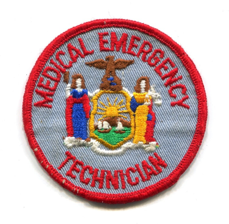 New York State Medical Emergency Technician EMS Patch New York NY