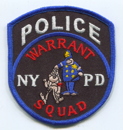 New York City Police Department NYPD Warrant Squad Patch New York NY