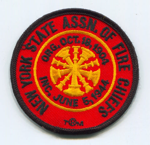New York State Association of Fire Chiefs Patch New York NY