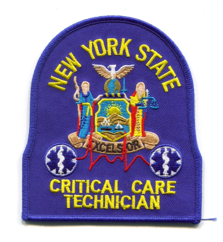 New York State Critical Care Technician CCT EMS Patch New York NY
