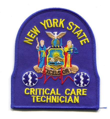 New York State Critical Care Technician CCT EMS Patch New York NY