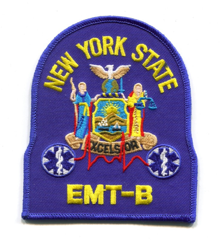 New York State Emergency Medical Technician Basic EMT-B EMS Patch New York NY