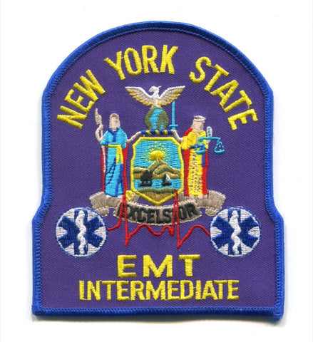 New York State Emergency Medical Technician EMT Intermediate EMS Patch New York NY