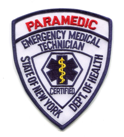 New York State Emergency Medical Technician EMT Paramedic EMS Patch New York NY