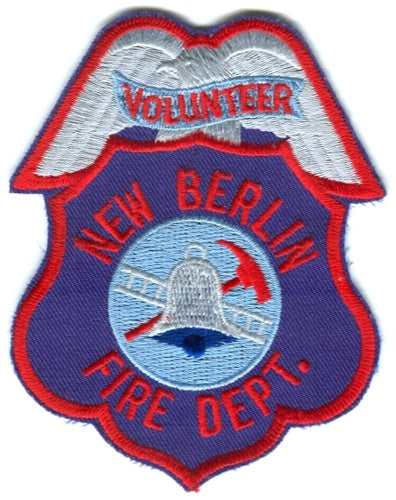 New Berlin Volunteer Fire Department Patch Wisconsin WI