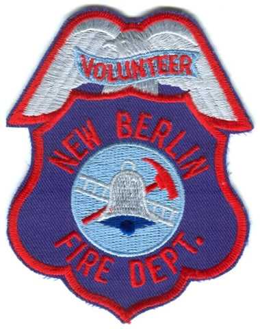 New Berlin Volunteer Fire Department Patch Wisconsin WI