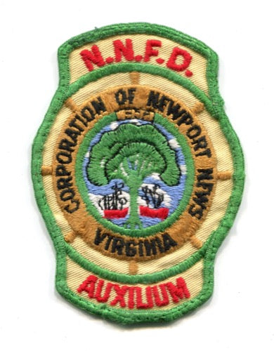 Newport News Fire Department Auxilium Patch Virginia VA