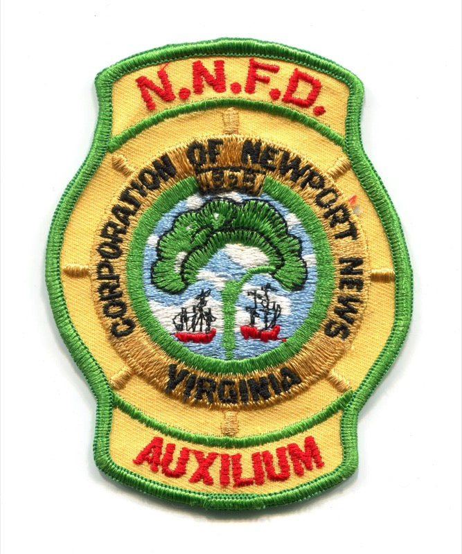 Newport News Fire Department Auxilium Patch Virginia VA