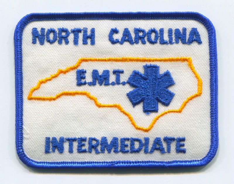 North Carolina State Emergency Medical Technician EMT Intermediate EMS Patch North Carolina NC