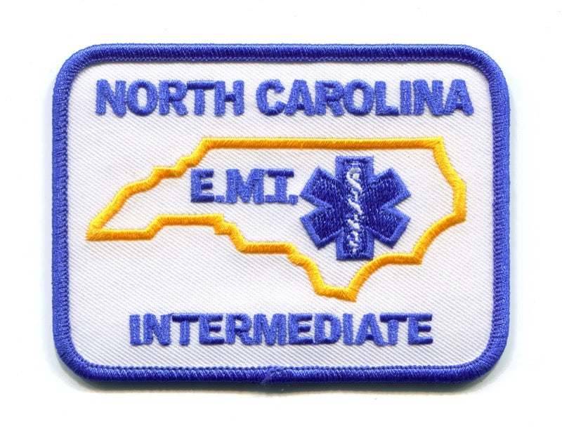 North Carolina State Emergency Medical Technician EMT Intermediate EMS Patch North Carolina NC