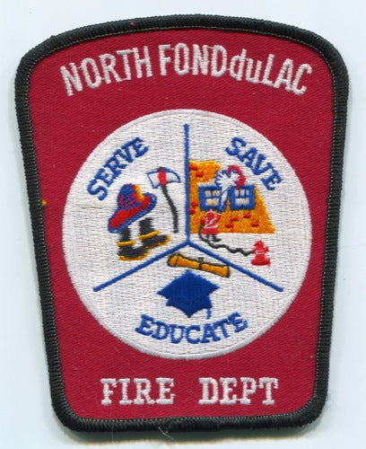North Fond Du Lac Fire Department Patch Wisconsin WI
