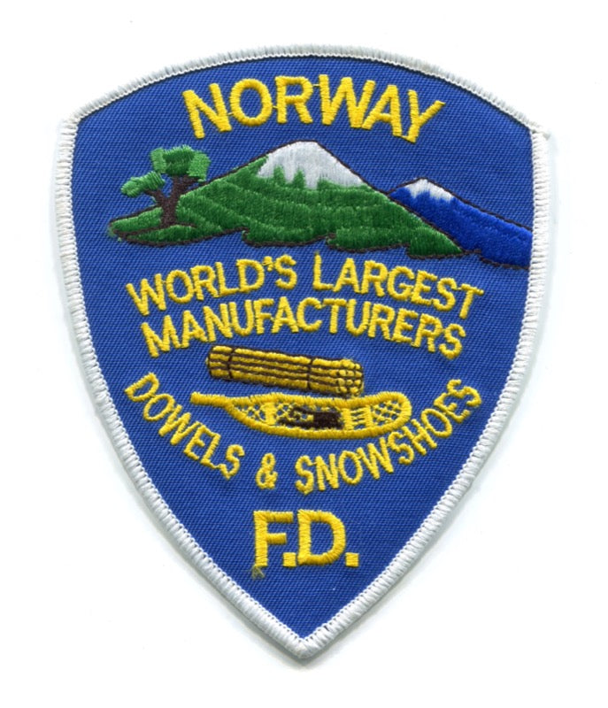 Norway Fire Department Patch Maine ME