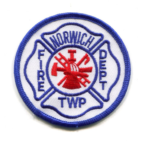 Norwich Township Fire Department Patch Ohio OH