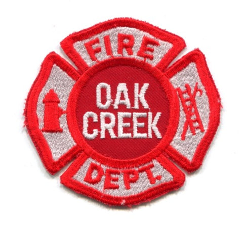 Oak Creek Fire Department Patch Wisconsin WI