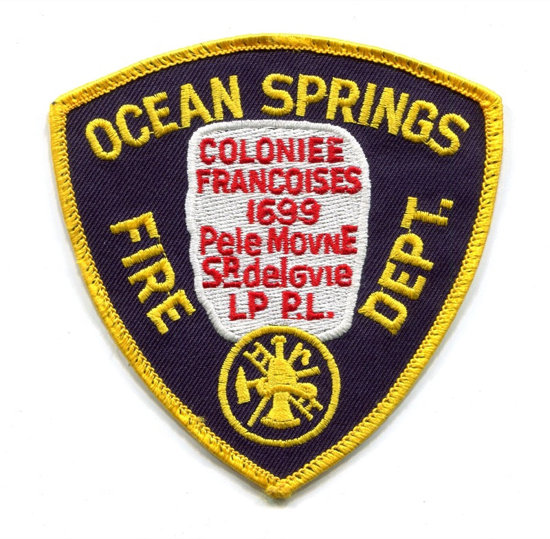 Ocean Springs Fire Department Patch Mississippi MS
