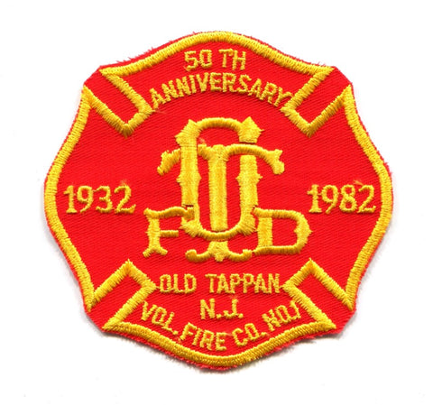 Old Tappan Volunteer Fire Company Number 1 50th Anniversary Patch New Jersey NJ