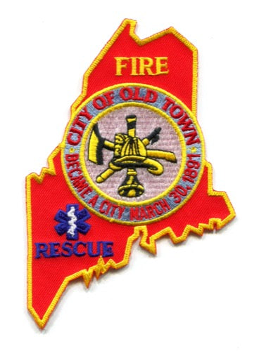 Old Town Fire Rescue Department Patch Maine ME