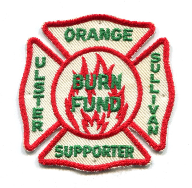 Orange Ulster Sullivan County Burn Fund Supporter Fire Patch New York NY