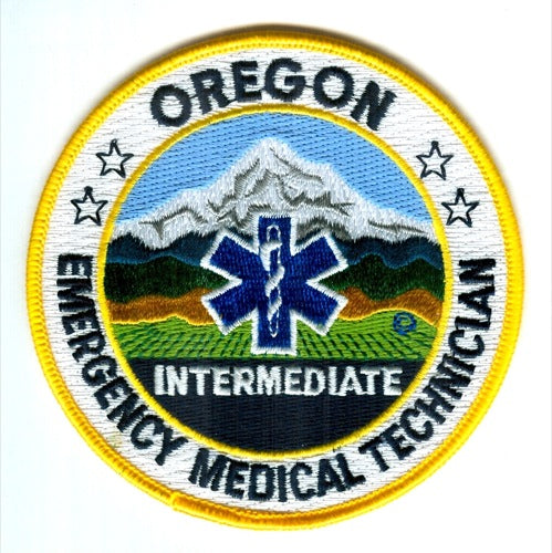 Oregon State Emergency Medical Technician EMT Intermediate EMS Patch Oregon OR