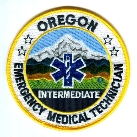 Oregon State Emergency Medical Technician EMT Intermediate EMS Patch Oregon OR