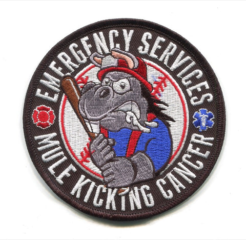 Canada ON - Oshawa Fire Department Foamers Mule Kicking Cancer Patch