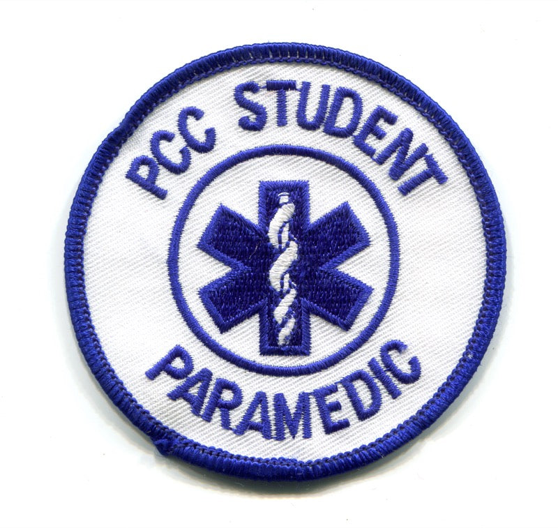 PCC Community College Student Paramedic EMS Patch Unknown State