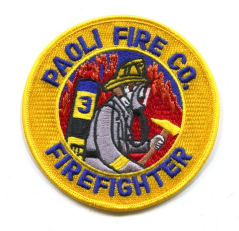 Paoli Fire Company 3 Firefighter Patch Pennsylvania PA