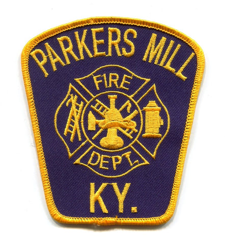 Parkers Mill Fire Department Patch Kentucky KY