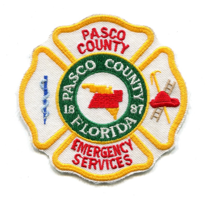 Pasco County Emergency Services Department Fire EMS Patch Florida FL