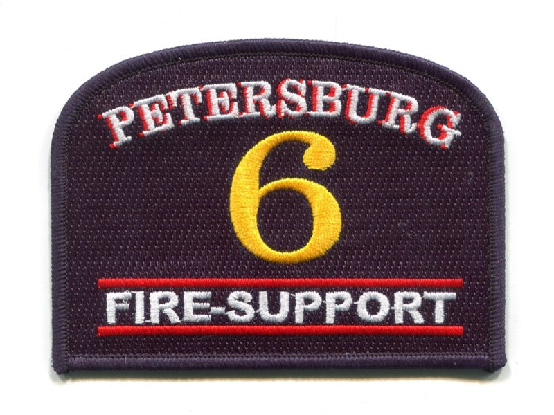 Petersburg Fire Department Support 6 Patch Virginia VA