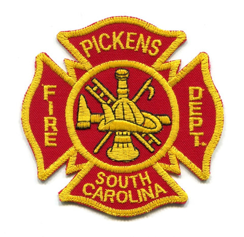 Pickens Fire Department Patch South Carolina SC