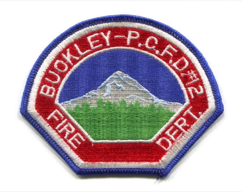 Buckley Fire Department Pierce County District 12 Patch Washington WA