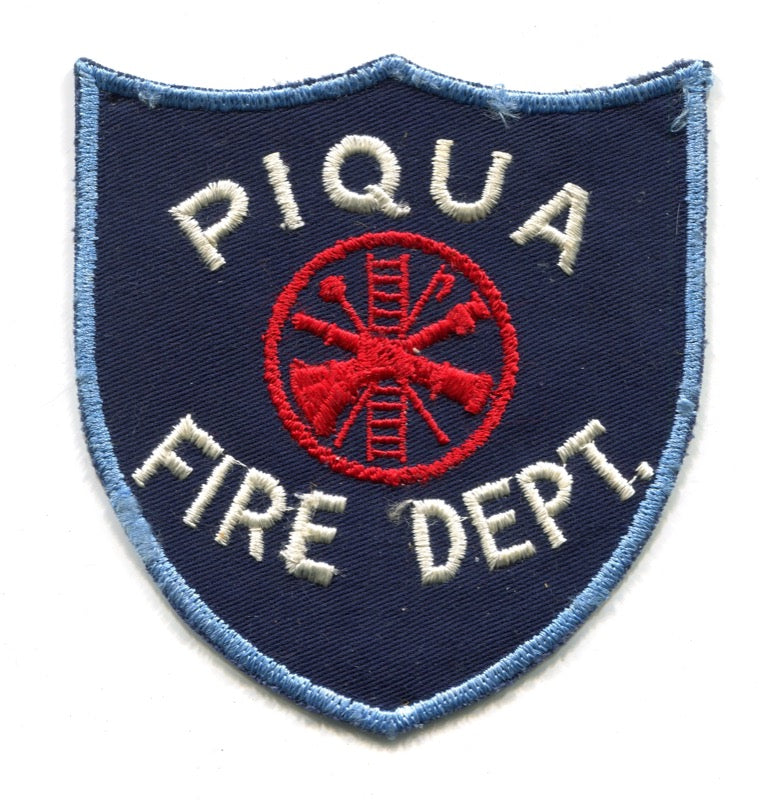 Piqua Fire Department Patch Ohio OH